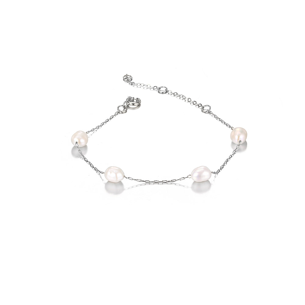Fresh water pearl Stainless Steel Bracelet